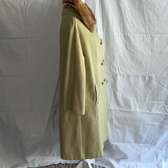 Vintage Late 1950's - Early 1960's Cashmere and Mink ￼Coat Unbranded - Picture 7 of 15